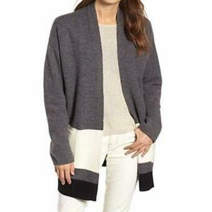 Eileen Fisher Colorblock Open Cardigan